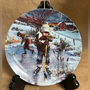 1986 Dominion China Stewart Sherwood “Dreams of Glory” 8.5” Collectible Plate.